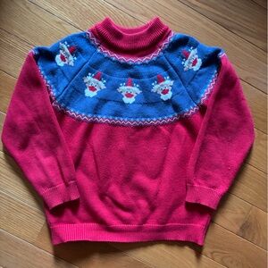 Red and Blue Boy’s holiday  Sweater